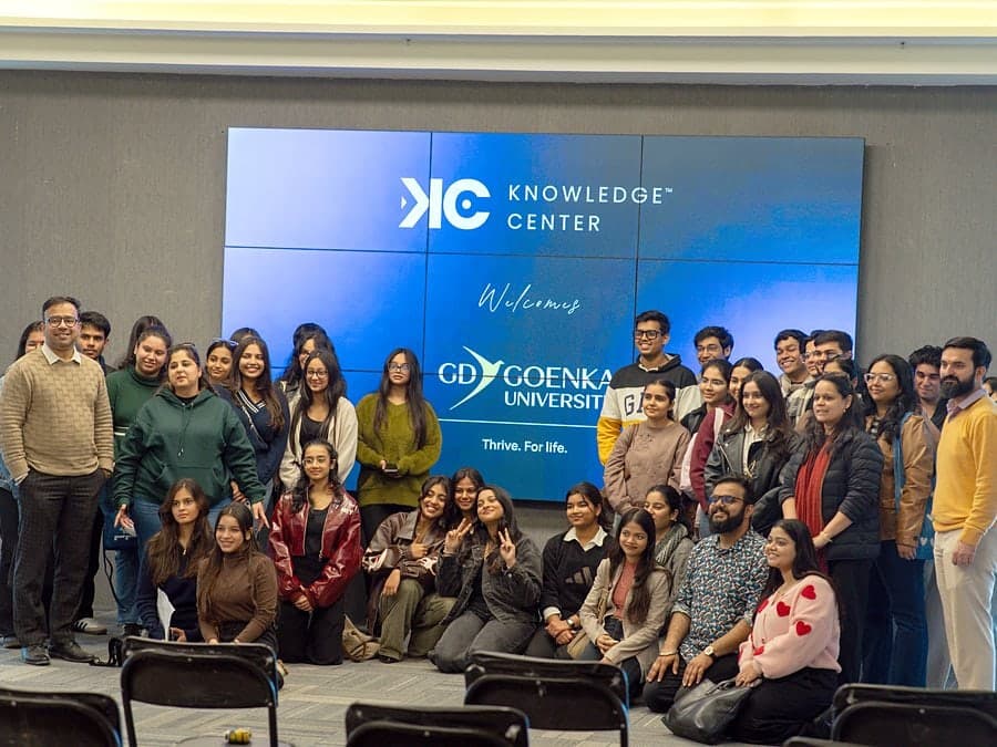 GD Goenka University students welcomed at KC
